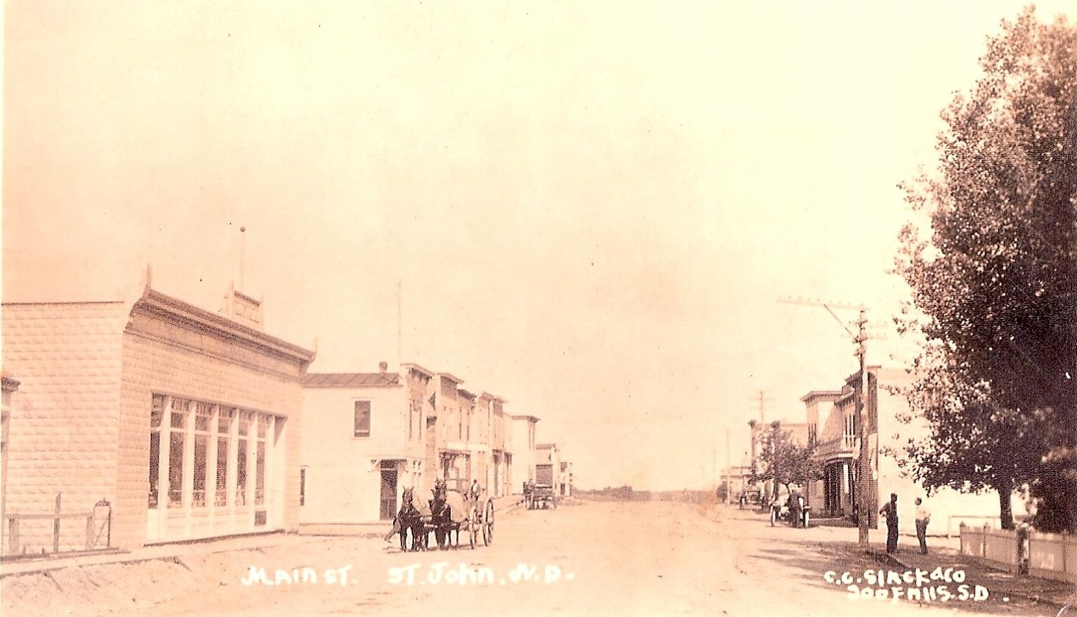 Historical PHOTO: St John ND Main Street 